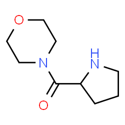 ChemSpider 2D Image | 4-(pyrrolidine-2-carbonyl)morpholine | C9H16N2O2