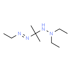 ChemSpider 2D Image | (E)-1-[2-(2,2-Diethylhydrazino)-2-propanyl]-2-ethyldiazene | C9H22N4