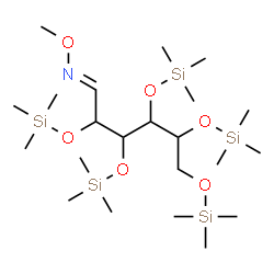 ChemSpider 2D Image | (1E)-N-Methoxy-2,3,4,5,6-pentakis[(trimethylsilyl)oxy]-1-hexanimine | C22H55NO6Si5