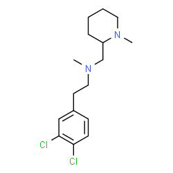 ChemSpider 2D Image | 2-Azabutane, 1-[1-methylazacyclohex-2-yl]-2-methyl-4-[3,4-dichlorophenyl]- | C16H24Cl2N2