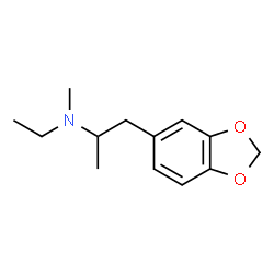 ChemSpider 2D Image | 1-(1,3-Benzodioxol-5-yl)-N-ethyl-N-methyl-2-propanamine | C13H19NO2