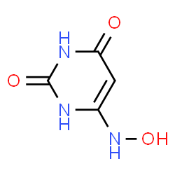 ChemSpider 2D Image | 6-Hydroxylaminouracil | C4H5N3O3