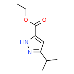 ChemSpider 2D Image | Ethyl 3-isopropyl-1H-pyrazole-5-carboxylate | C9H14N2O2