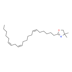 ChemSpider 2D Image | 2-[(6Z,12Z,15Z)-6,12,15-Henicosatrien-1-yl]-4,4-dimethyl-4,5-dihydro-1,3-oxazole | C26H45NO
