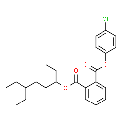 ChemSpider 2D Image | 4-Chlorophenyl 6-ethyl-3-octanyl phthalate | C24H29ClO4