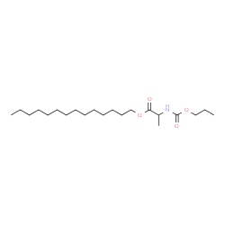 ChemSpider 2D Image | Tetradecyl N-(propoxycarbonyl)alaninate | C21H41NO4