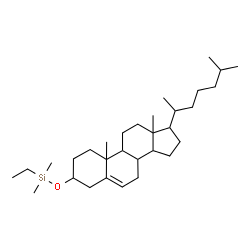 ChemSpider 2D Image | 3-{[Ethyl(dimethyl)silyl]oxy}cholest-5-ene | C31H56OSi