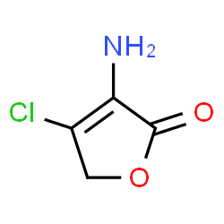 ChemSpider 2D Image | 3-Amino-4-chloro-2(5H)-furanone | C4H4ClNO2