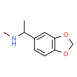 ChemSpider 2D Image | 1-(1,3-Benzodioxol-5-yl)-N-methylethanamine | C10H13NO2