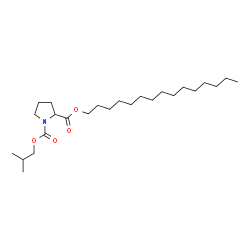ChemSpider 2D Image | 1-Isobutyl 2-pentadecyl 1,2-pyrrolidinedicarboxylate | C25H47NO4