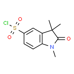 ChemSpider 2D Image | 1,3,3-Trimethyl-2-oxo-5-indolinesulfonyl chloride | C11H12ClNO3S