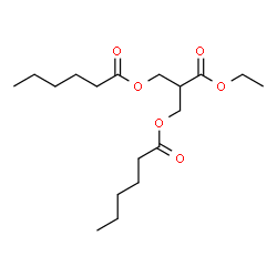 ChemSpider 2D Image | 2-(Ethoxycarbonyl)-1,3-propanediyl dihexanoate | C18H32O6