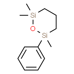 ChemSpider 2D Image | 2,2,6-Trimethyl-6-phenyl-1,2,6-oxadisilinane | C12H20OSi2
