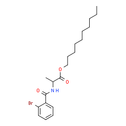 ChemSpider 2D Image | Decyl N-(2-bromobenzoyl)alaninate | C20H30BrNO3