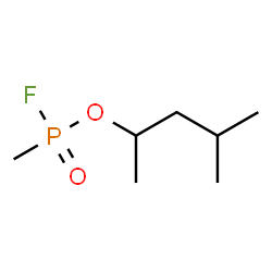 ChemSpider 2D Image | 1,3-Dimethylbutyl methylphosphonofluoridoate | C7H16FO2P