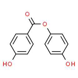 ChemSpider 2D Image | 4-Hydroxyphenyl 4-hydroxybenzoate | C13H10O4