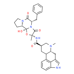 ChemSpider 2D Image | (5'a)-5'-benzyl-12'-hydroxy-2'-methyl-3',6',18-trioxo-9,10-dihydroergotaman | C33H37N5O5