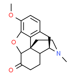ChemSpider 2D Image | 3-Methoxy-17-methyl-4,5-epoxymorphinan-6-one | C18H21NO3
