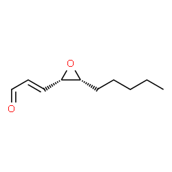 ChemSpider 2D Image | (2E)-3-[(2S,3R)-3-Pentyl-2-oxiranyl]acrylaldehyde | C10H16O2