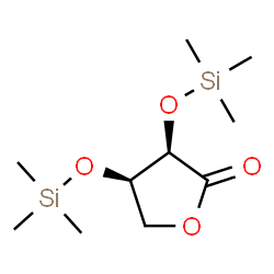 ChemSpider 2D Image | (3R,4R)-3,4-Bis[(trimethylsilyl)oxy]dihydro-2(3H)-furanone | C10H22O4Si2