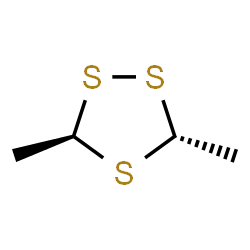 ChemSpider 2D Image | (3R,5R)-3,5-Dimethyl-1,2,4-trithiolane | C4H8S3
