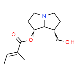 ChemSpider 2D Image | (1R,7S)-7-(Hydroxymethyl)hexahydro-1H-pyrrolizin-1-yl (2E)-2-methyl-2-butenoate | C13H21NO3