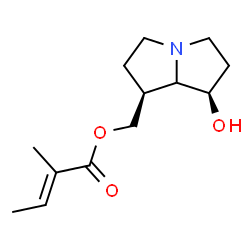 ChemSpider 2D Image | [(1S,7R)-7-Hydroxyhexahydro-1H-pyrrolizin-1-yl]methyl (2E)-2-methyl-2-butenoate | C13H21NO3