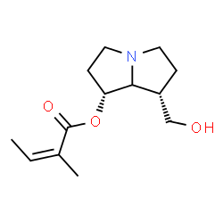 ChemSpider 2D Image | (1R,7S)-7-(Hydroxymethyl)hexahydro-1H-pyrrolizin-1-yl (2Z)-2-methyl-2-butenoate | C13H21NO3