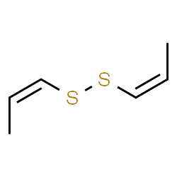 ChemSpider 2D Image | (1Z)-1-[(1Z)-1-Propen-1-yldisulfanyl]-1-propene | C6H10S2