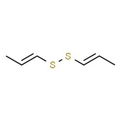 ChemSpider 2D Image | Di-(1E)-1-propen-1-yl disulfide | C6H10S2