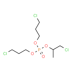 ChemSpider 2D Image | 1-Chloro-2-propanyl bis(3-chloropropyl) phosphate | C9H18Cl3O4P