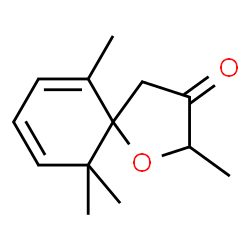 ChemSpider 2D Image | 2,6,10,10-Tetramethyl-1-oxaspiro[4.5]deca-6,8-dien-3-one | C13H18O2