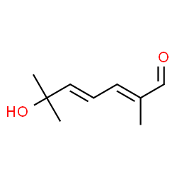 ChemSpider 2D Image | (2E,4E)-6-Hydroxy-2,6-dimethyl-2,4-heptadienal | C9H14O2