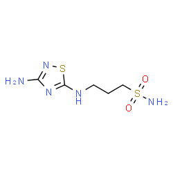 ChemSpider 2D Image | 3-[(3-Amino-1,2,4-thiadiazol-5-yl)amino]-1-propanesulfonamide | C5H11N5O2S2