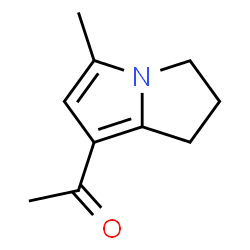 ChemSpider 2D Image | 1-(2,3-Dihydro-5-methyl-1H-pyrrolizin-7-yl)ethanone | C10H13NO