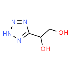 ChemSpider 2D Image | 1-(2H-Tetrazol-5-yl)-1,2-ethanediol | C3H6N4O2