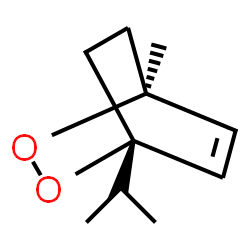 ChemSpider 2D Image | (1S,4S)-1-Isopropyl-4-methyl-2,3-dioxabicyclo[2.2.2]oct-5-ene | C10H16O2