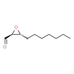 ChemSpider 2D Image | (2S,3R)-3-Heptyl-2-oxiranecarbaldehyde | C10H18O2