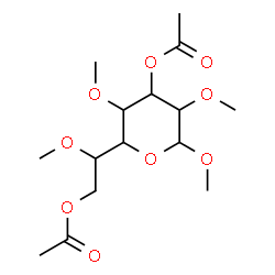 ChemSpider 2D Image | Methyl 3,7-di-O-acetyl-2,4,6-tri-O-methylheptopyranoside | C15H26O9