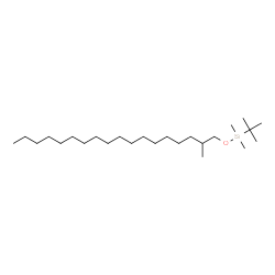 ChemSpider 2D Image | Dimethyl[(2-methyloctadecyl)oxy](2-methyl-2-propanyl)silane | C25H54OSi
