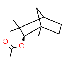 ChemSpider 2D Image | (2R)-1,3,3-Trimethylbicyclo[2.2.1]hept-2-yl acetate | C12H20O2