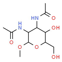 ChemSpider 2D Image | Methyl 2,3-diacetamido-2,3-dideoxyhexopyranoside | C11H20N2O6