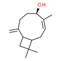 ChemSpider 2D Image | (3Z,5R)-4,11,11-Trimethyl-8-methylenebicyclo[7.2.0]undec-3-en-5-ol | C15H24O