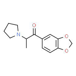 ChemSpider 2D Image | 3',4'-methylenedioxy-alpha-pyrrolidinopropiophenone | C14H17NO3