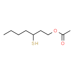 ChemSpider 2D Image | 3-Mercaptoheptyl acetate | C9H18O2S