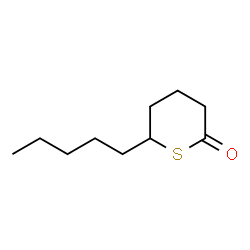 ChemSpider 2D Image | 6-Pentyltetrahydro-2H-thiopyran-2-one | C10H18OS