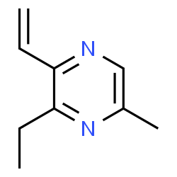 ChemSpider 2D Image | 3-Ethyl-5-methyl-2-vinylpyrazine | C9H12N2