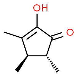 ChemSpider 2D Image | (4R,5R)-2-Hydroxy-3,4,5-trimethyl-2-cyclopenten-1-one | C8H12O2