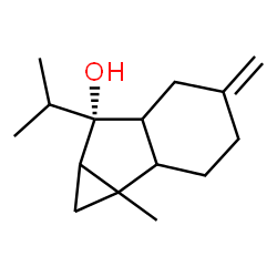 ChemSpider 2D Image | (6R)-6-Isopropyl-1a-methyl-4-methylenedecahydrocyclopropa[a]inden-6-ol | C15H24O