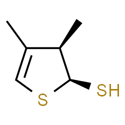 ChemSpider 2D Image | (2S,3R)-3,4-Dimethyl-2,3-dihydro-2-thiophenethiol | C6H10S2